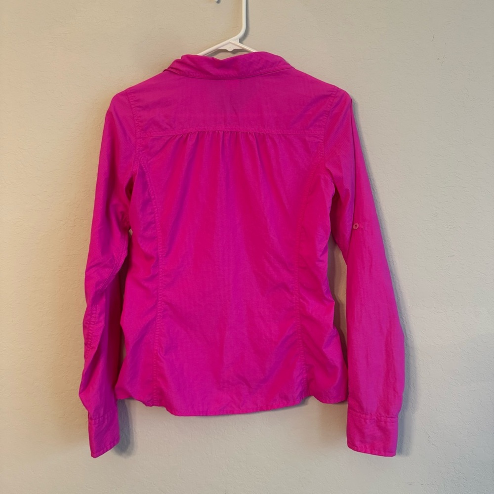 The North Face Cool Horizon Pink Button Down Long Sleeve Shirt - Picture 5 of 5